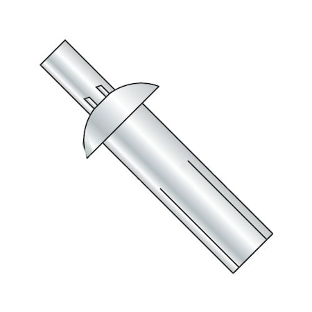 Newport Fasteners Drive Pin Rivet, Universal Head Head, 3/8 in Dia., 3/16 in L, Steel Body, 1000 PK 258502